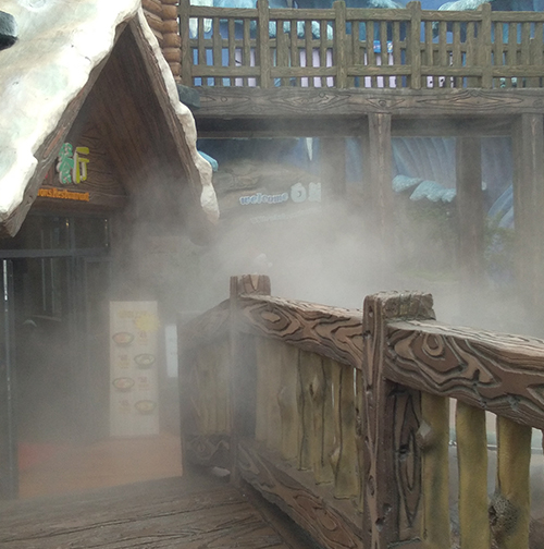 杭州长乔极地海洋公园喷雾降温工程案例 杭州长乔极地海洋公园喷雾降温工程案例