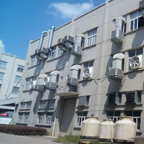 永艺家具股份有限公司车间负压风机+湿帘通风降温系统 永艺家具股份有限公司车间负压风机+湿帘通风降温系统
