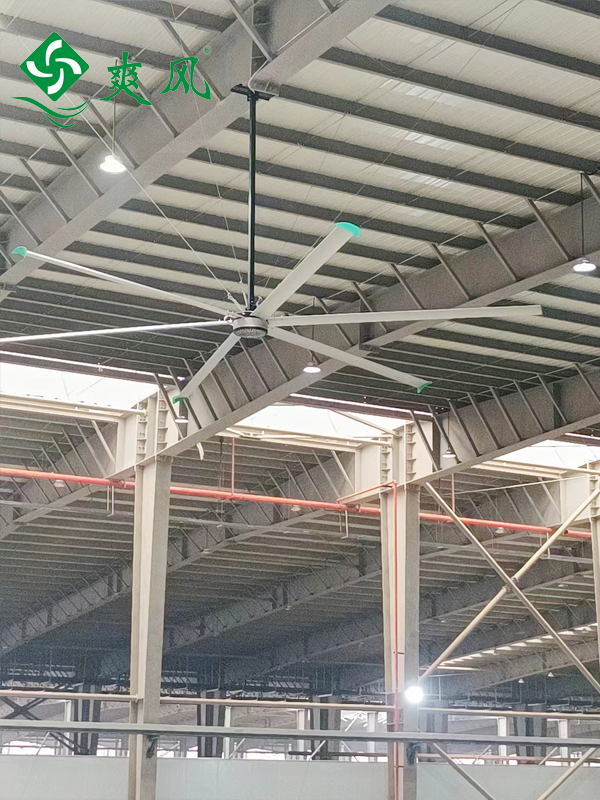 新能源车间通风降温方案——高德娱乐工业大吊扇轻松降温通风更省电 新能源车间通风降温方案——高德娱乐工业大吊扇轻松降温通风更省电