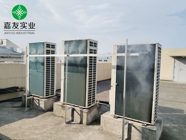 楼顶空调外机降温应用高德娱乐喷雾降温系统案例 楼顶空调外机降温应用高德娱乐喷雾降温系统案例